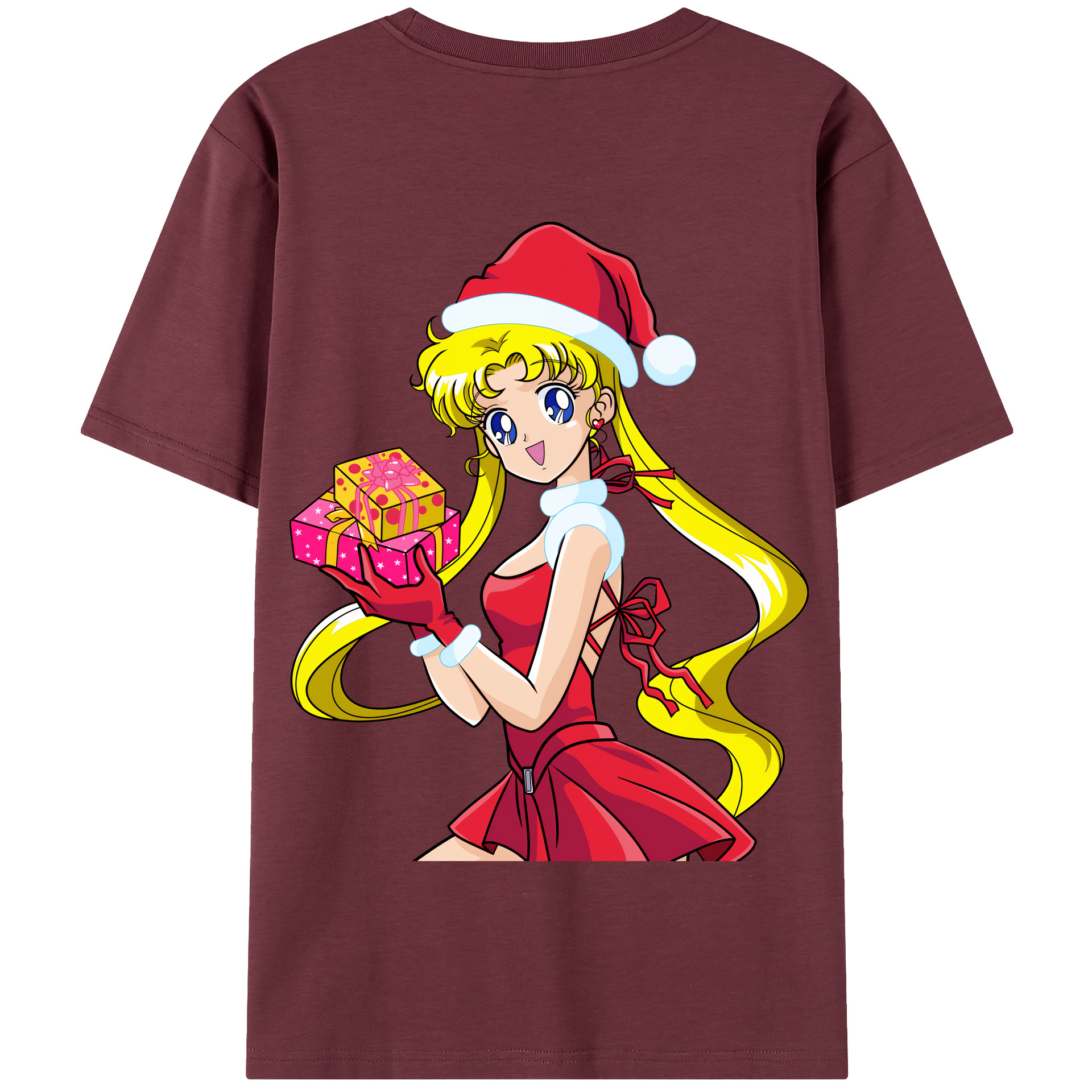 （画像用） 美少女戦士セーラームーン 月野 うさぎ つきの うさぎ Sailor Moon Tsukino Usagi 綿100％半袖Tシャツ（背面プリント）